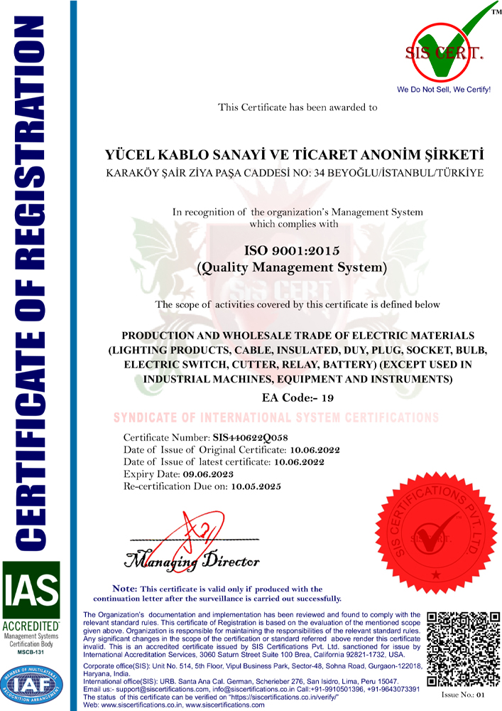 ISO 9001 Kalite Yönetim Sistemi